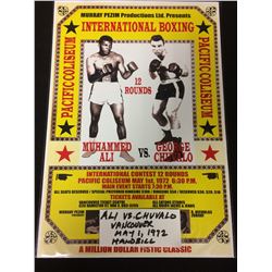 1972 ALI VS. CHUVALO BOXING HANDBILL (PACIFIC COLISEUM, VANCOUVER BC)