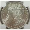 Image 1 : 1881-S Morgan Silver Dollar  NGC MS65