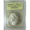 Image 2 : 1882-o/s Morgan Silver Dollar  USCG MS VAM 4
