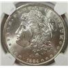 Image 1 : 1884-o/o Morgan Silver Dollar  NGC MS65
