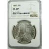 Image 2 : 1887-P Morgan Silver Dollar  NGC MS65+
