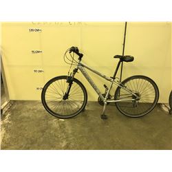 SILVER DIAMOND BACK COOPER HEAD FRONT SUSPENSION 21 SPEED HYBRID BIKE