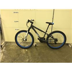 GREY SCHWINN KICKER JUMP 21 SPEED FRONT DISC BRAKES MOUNTAIN BIKE