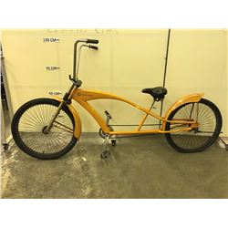 ORANGE COPPER MOON SINGLE SPEED CRUISER BIKE