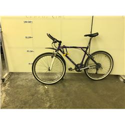 PURPLE NO NAME FRONT SUSPENSION 24 SPEED HYBRID BIKE