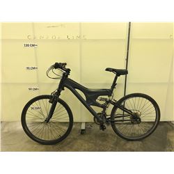 GREY NO NAME FULL SUSPENSION MOUNTAIN BIKE