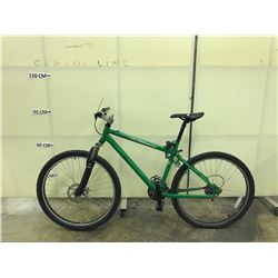 GREEN KONA FRONT SUSPENSION MOUNTAIN BIKE