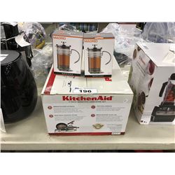 KITCHENAID 9 PIECE NO STICK COOKWARE SET & 2 TEA STEEPERS