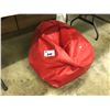 Image 1 : RED BEAN BAG CHAIR