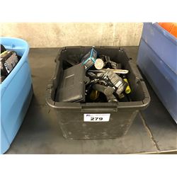 BIN OF ASSORTED HAND TOOLS