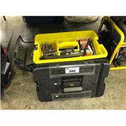 STANLEY TOOL CHEST WITH ASSORTED HAND TOOLS