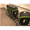 Image 2 : STEELCASE TURNSTONE GREEN SEAT FOLDABLE NESTING CHAIR
