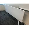 Image 2 : STEELCASE TURNSTONE WHITE FOLDING TOP ROLLING TABLE