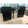 Image 2 : DESK MOUNT FULLY ADJUSTABLE DOUBLE MONITOR STAND WITH 2 ASUS 24" ROTATING MONITORS