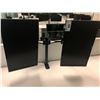 Image 2 : DESK MOUNT FULLY ADJUSTABLE DOUBLE MONITOR STAND WITH 2 ASUS 24" ROTATING MONITORS