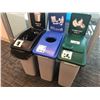 Image 1 : SET OF 3 RECYCLING / GARBAGE CONTAINERS