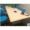 Image 1 : BAMBOO INLAYED TOP 14' BOARDROOM TABLE