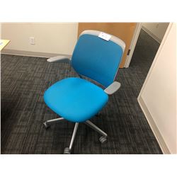 STEELCASE ERGONOMIC BLUE OFFICE CHAIR