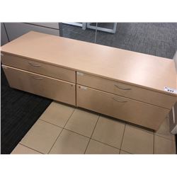 STEELCASE MAPLE FILE CREDENZA