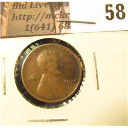 1924 D Lincoln Cent, VF.