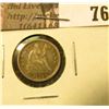 Image 1 : 1853 arrows U.S. Seated Liberty Half Dime, EF,