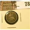 Image 1 : 1854 arrows U.S. Seated Liberty Half Dime, Fine.