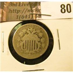 1868 U.S. Shield Nickel, Good.