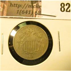 1868 U.S. Shield Nickel, Fine.