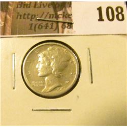 1917 S Mercury Dime, EF-40.