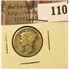 Image 1 : 1921 P Mercury Dime, AG-G.