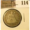 Image 1 : 1853 Arrows & Rays U.S. Seated Liberty Quarters, VG+.