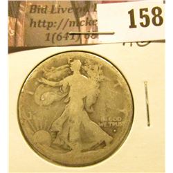 1916 D Walking Liberty Half Dollar, AG.