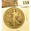 Image 1 : 1916 D Walking Liberty Half Dollar, Good, rim cut on obverse.