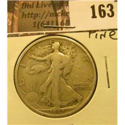 1917 P Walking Liberty Half Dollar, Fine.