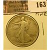 Image 1 : 1917 P Walking Liberty Half Dollar, Fine.