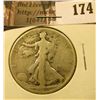 Image 1 : 1920 S Walking Liberty Half Dollar, Good.