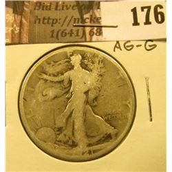 1921 P Walking Liberty Half Dollar, AG-G.