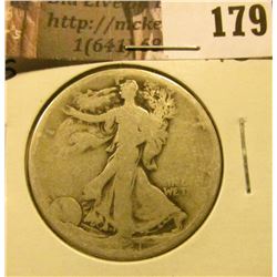 1921 S Walking Liberty Half Dollar,  AG.