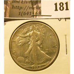 1923 S Walking Liberty Half Dollar, VF.