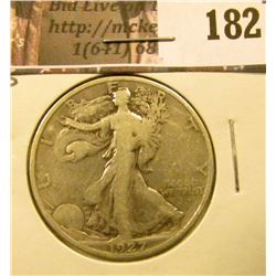 1927 S Walking Liberty Half Dollar, Fine.