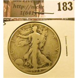 1928 S Walking Liberty Half Dollar, VG.
