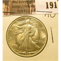 1935 P Walking Liberty Half Dollar, AU.