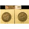 Image 2 : 1892 EF-AU & 1893 EF-AU Columbian Exposition Commemorative Half Dollars.