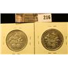 Image 2 : (2) 1893 VF-EF Columbian Exposition Commemorative Half Dollars.
