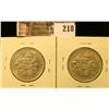 Image 2 : (2) 1893 AU Columbian Exposition Commemorative Half Dollars.