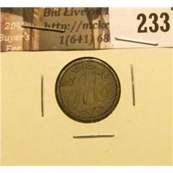 1891 U.S. Liberty Seated Dime Love Token reverse. VF.