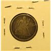 Image 2 : 1891 U.S. Liberty Seated Dime Love Token reverse. VF.