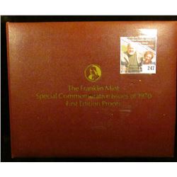 Set of the first (39) Special Commemorative Issues of 1970, First Edition Proofs in Franklin Bronze,