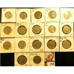 1913P, D, S Type One AG-G, 1913P T.2 VF, 20P VG, 20D G, 21P G, 23P G, 23S G, 24P G, 25P Fine, 26P Go