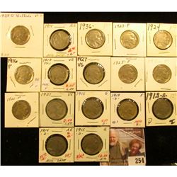 1913P, D, S Type One AG-G, 14P AG, 14D Acid treated date, 15P, D, 16P, 20P, 21P, 23P, 24P, 25P, 26P,